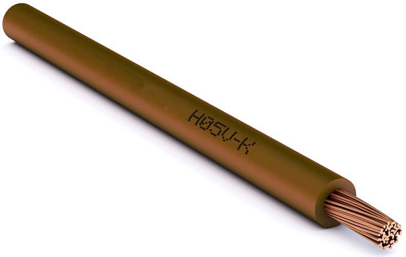 CAVI FORN. GENERICO - Cavo marrone H05V-K 0,5 mm² in matassa da 200 metri.
