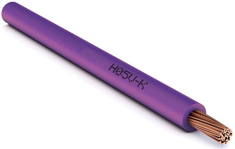 CAVI FORN. GENERICO - Cavo viola H05V-K 0,5 mm² in matassa da 200 metri. 010480001101115