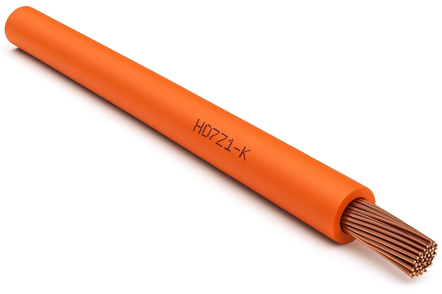 CAVI FORN. GENERICO - Cavo arancione H07Z1-K 1x1,5 mm² in matassa, ideale per installazioni elettriche.