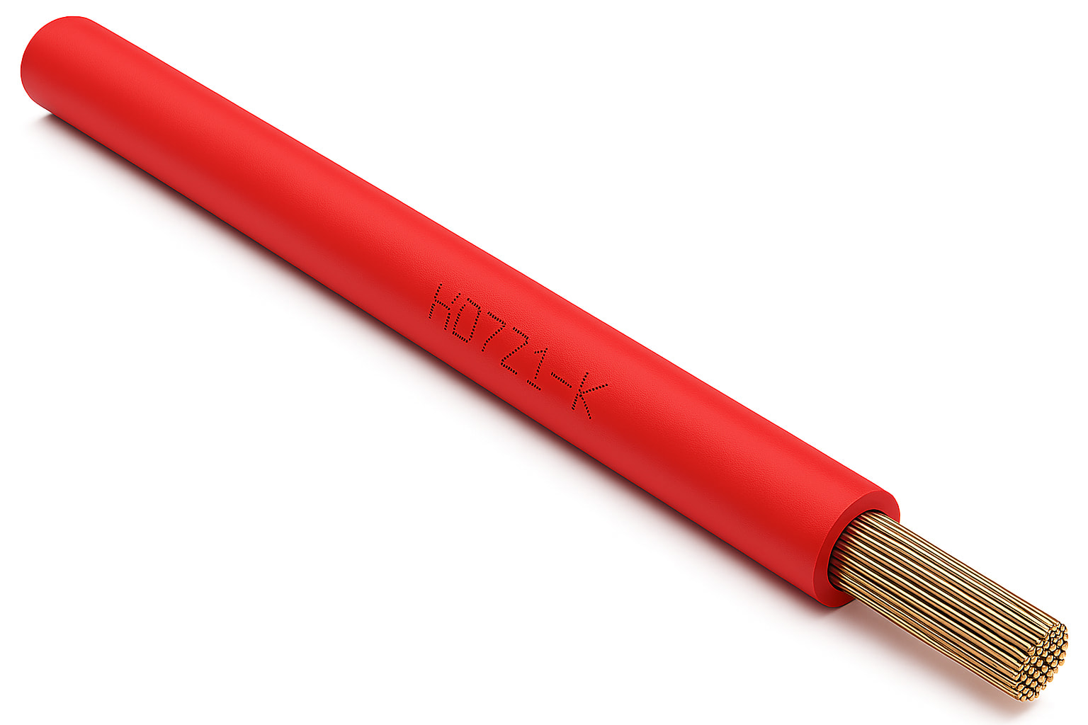CAVI FORN. GENERICO - Cavo rosso H05Z1-K 1x1mm² in matassa da 200 metri.