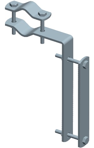 CB VICKY - ZANCA BALCONE A 'L' SPESSORE 4MM A052400