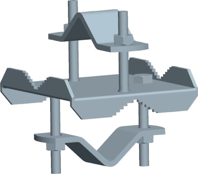 CB VICKY - SUPPORTO CROCE GIGANTE PREZINCATO A052900PR