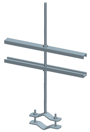 CB VICKY - ZANCA C/FERRO U 30X15X4 C/BARR.10MA