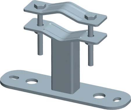 CB VICKY - ZANCA 10CM ZINCATA FUOCO 210X60X5MM A055304F