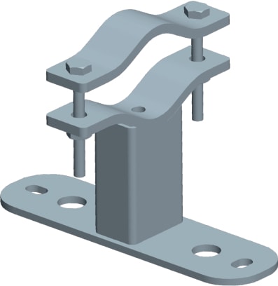 CB VICKY - ZANCA 20CM VERTICALE Z.F.250X70X6MM