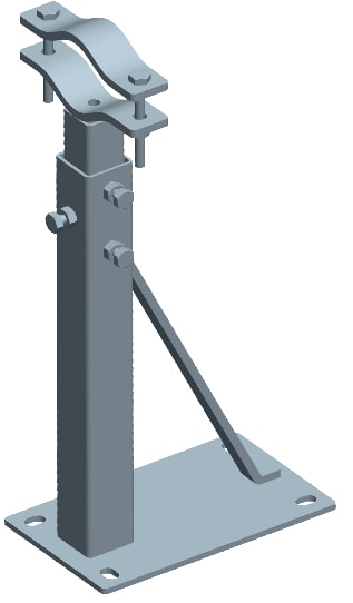 CB VICKY - ZANCA TELESC. 80-130CM CON PIASTRA