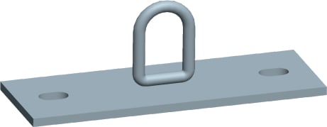 CB VICKY - PIASTRA C/ANELLO X CONTROVENTATURA