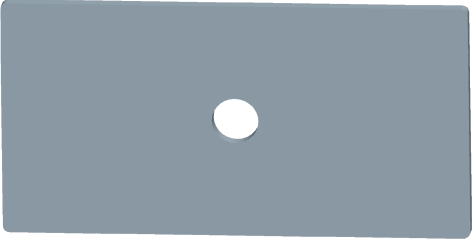 CB VICKY - CONTROPIASTRA PREZIN 135X60X4 1FORO A057805