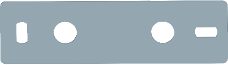 CB VICKY - CONTROPIASTRA 210X60X5MM ZINC.FUOCO A057807