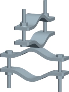 CB VICKY - GIUNTO A CROCE X PALI DIAM. 35-60MM A062306