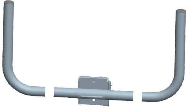 CB VICKY - GEMELLO 1MT ZINC.FUOCO CON MORSETTO A091140