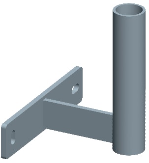 CB VICKY - ZANCA MURO 10CM C/PIATTO 210X40X8MM