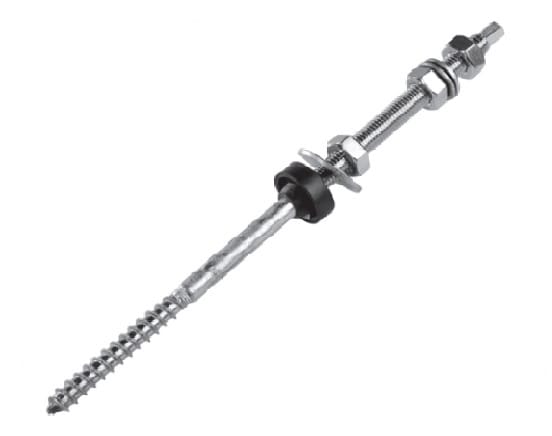 CB VICKY - VITONE INOX AUTOF. M10X200MM LEGNO