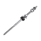 CB VICKY - VITONE INOX AUTOF. M10X250MM LEGNO