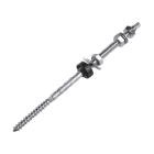 CB VICKY - VITONE INOX AUTOF. M12X300MM LEGNO