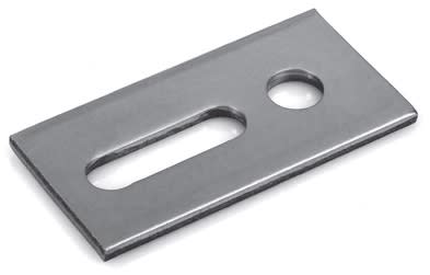 CB VICKY - PIASTRA INOX 80X30X5MM FORO+ASOLA