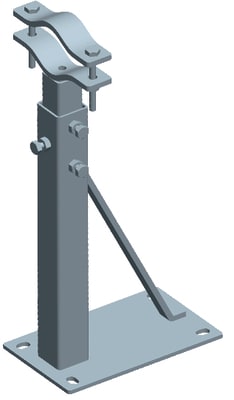 CB VICKY - ZANCA TELESC. 80-130CM CON PIASTRA
