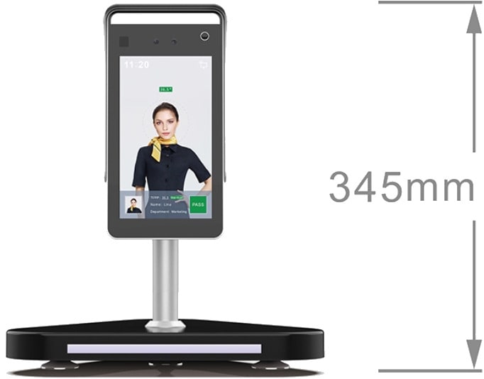 CDVI - BASE DA TAVOLO H. 30CM CABLATA E LED TRI