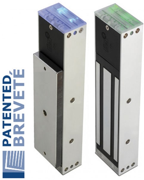 CDVI - V5S fermo elettromagnetico resistente al fuoco con ritenuta 500 kg e sensore di stato 12/24VDC + REED