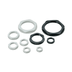 CEMBRE - Controdado con collare in poliamide PA6.6 M16x1,5 grigio RAL 7035.