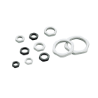 CEMBRE - Controdado in poliammide PA6.6, passo gas G1/4, colore nero RAL 9005.