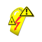 CEMBRE - ETICH.AVV.WS-WH SPRUZZI INCANDESCENTI 25 MM 202201