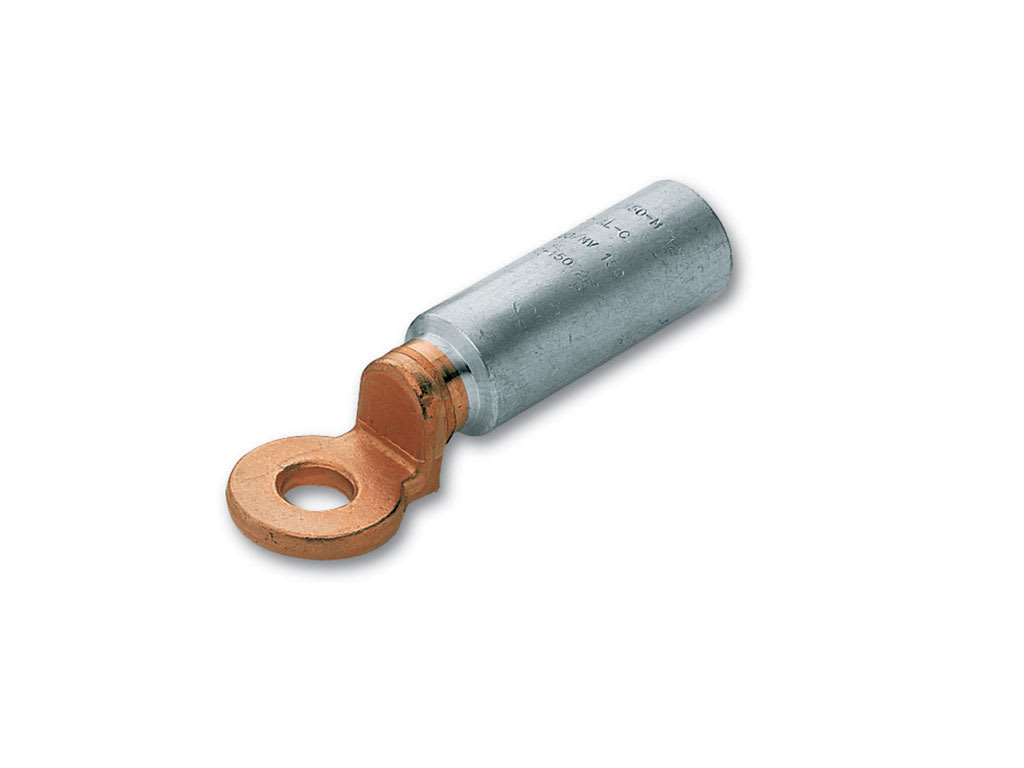 CEMBRE - Capocorda bimetallico alluminio/rame, a occhiello, per conduttori in alluminio, sezione 185mmq vite 16.