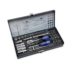 CEMBRE - Set assortito di chiavi e bussole a cricchetto 1/4. KRS47