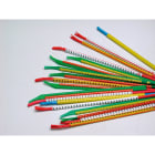 CEMBRE - Segnacavo SM-01 Snap su supporto per cavi di diametro 1-1,4mm e sezione 0,25-0,35mmq, giallo con stampa nera simbolo AC, 50 pz su supporto marrone.