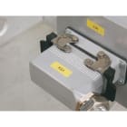 CEMBRE - ETICH.MG-VCT AD.GIALLO-TELA DI VINILE 9X12