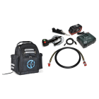 CEMBRE - Pompa elettro-oleodinamica portatile a batteria, pressione di esercizio 700 bar, con manopola di comando integrata e tubo flessibile.
