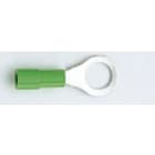 CEMBRE - Capocorda ad occhiello preisolato in policarbonato verde per conduttori in rame halogen free vite 6mm sezione 0,2-0,5 mmq. VP-M6