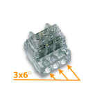 CEMBRE - MORSETTIERA UNIPOLARE A 3 VIE SEZ.6MMQ Z6-3