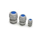 CEMBRE - Pressacavo IP68 PG11 in poliamide PA6.6 con disco antipolvere in schiuma di polietilene montato, colore grigio RAL 7035.