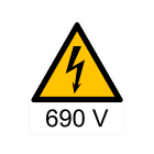 CEMBRE - ETICH.AVVERTIMENTO WST-TSW LATO=50MM+TESTO