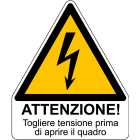 CEMBRE - ETICH.AVVERTIMENO WST-TAW LATO=100MM+TESTO 0601HS001