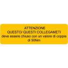 CEMBRE - ETICH.AVVERTIMENTO WST-OTY 30X100MM.+TES 1111HT154