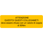 CEMBRE - ETICH.AVVERTIMENTO WST-OTY 30X100MM.+TESTO
