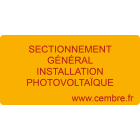CEMBRE - ETICH.AV.WST-OTY DIM.20X40 + TESTO FRANCESE 1114PV001R-F
