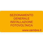 CEMBRE - ETICH.AVVERT.WST-OTY DIM.20X40 + TESTO