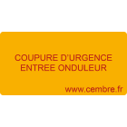 CEMBRE - ETICH.AV.WST-OTY DIM.20X40 + TESTO FRANCESE 1114PV003R-F