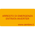 CEMBRE - ETICH.AVVERT.WST-OTY DIM.20X40 + TESTO 1114PV003R