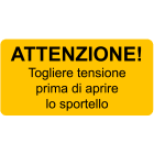 CEMBRE - ETICH.AVVERTIMENTO WST-OTY 25X50MM.+TESTO