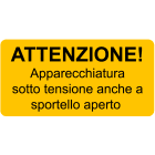 CEMBRE - ETICH.AVVERTIMENTO WST-OTY 50X100MM.+TESTO