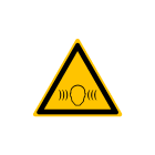 CEMBRE - Etichetta adesiva di avvertimento WS-HN, simbolo elevata rumorosita' 100mm.