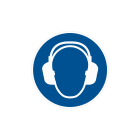 CEMBRE - Etichetta adesiva di prescrizione MS-WD, proteggere l'udito e la vista, dimensione 25mm. 220200