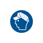 CEMBRE - Etichetta adesiva di prescrizione MS-WC, simbolo indossare il berretto, dimensione 50mm.