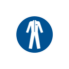 CEMBRE - Etichetta adesiva di prescrizione MS-WO per proteggere il corpo completamente, dimensione 300mm.