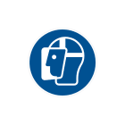 CEMBRE - Etichetta adesiva di prescrizione per schermo protettivo MS-WM, simbolo indossare, dimensione 60mm.