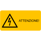 CEMBRE - ETICH. AVVERTIMENTO WST-LSY 52X105MM.+TESTO 2454HT071